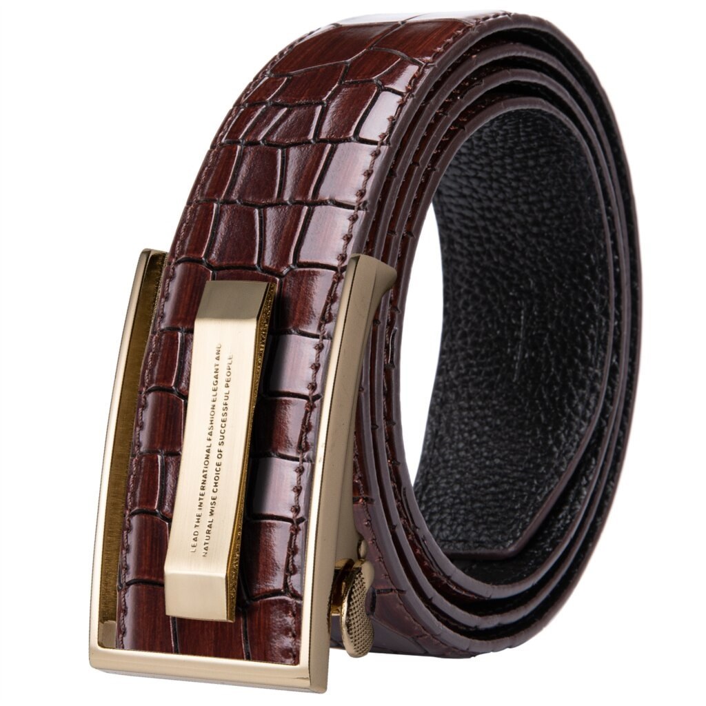 Men's & Women Classic Western Smooth Buckle Custom Fit Automatic ...